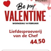 valentijnsdag proeverij de open keuken be my valentine