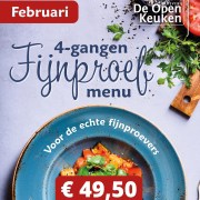 4-gangen fijnproef menu de open keuken